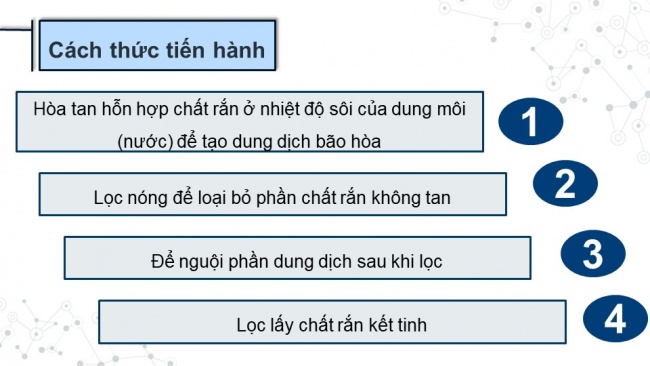 Soạn giáo án điện tử hóa học 11 Cánh diều Bài 9: Phương pháp tách biệt và tinh chế hợp chất hữu cơ