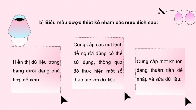 Soạn giáo án điện tử tin học ứng dụng 11 Cánh diều đề F bài 4: Các biểu mẫu cho xem và cập nhật dữ liệu