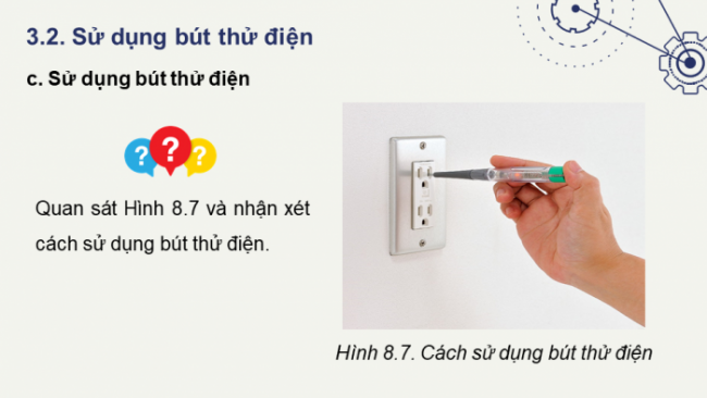 Soạn giáo án điện tử Công nghệ 8 CTST Bài 8: An toàn điện (P2)