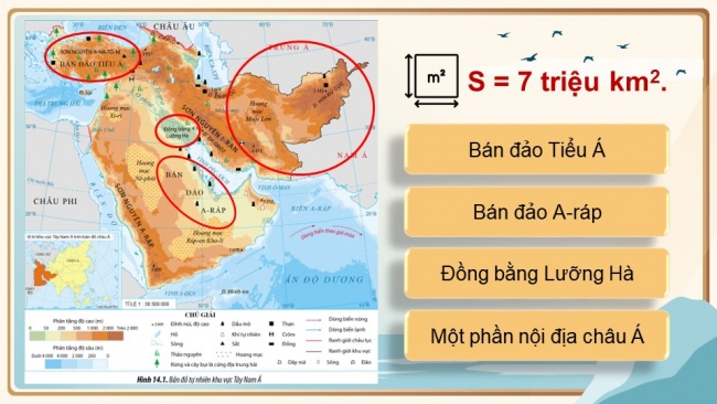 Soạn giáo án điện tử địa lí 11 Cánh diều Bài 14: Vị trí địa lí, điều kiện tự nhiên. dân cư, xã hội và kinh tế khu vực tây nam á