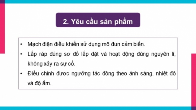 Soạn giáo án điện tử Công nghệ 8 CTST Bài 11: Thực hành lắp mạch điện điều khiển đơn giản