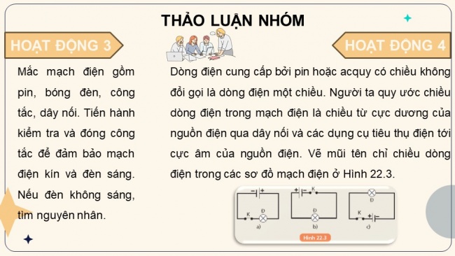 Soạn giáo án điện tử KHTN 8 KNTT Bài 22: Mạch điện đơn giản