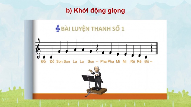 Soạn giáo án điện tử âm nhạc 4 KNTT Tiết 20: Hát: Hạt mưa kể chuyện; Ôn đọc nhạc: Bài số 3