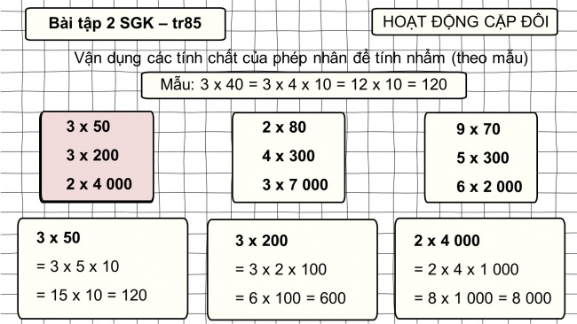 Soạn giáo án điện tử toán 4 cánh diều Bài 36. Nhân với 10, 100, 1 000,…