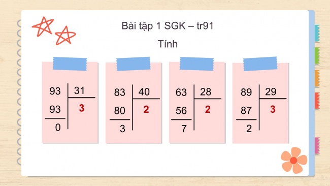 Soạn giáo án điện tử toán 4 cánh diều Bài 40. Chia cho số có hai chữ số