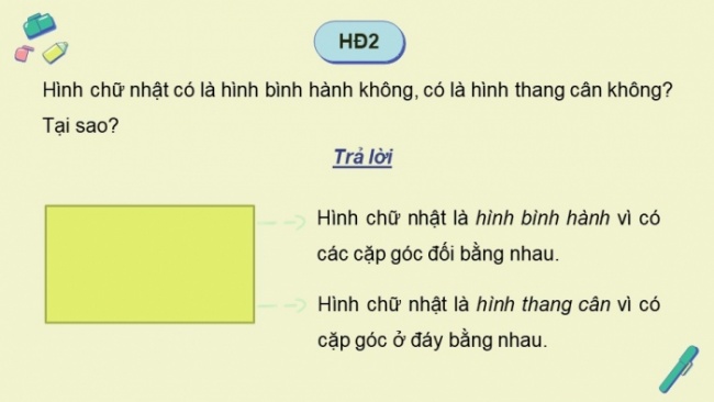 Soạn giáo án điện tử Toán 8 KNTT Bài 13: Hình chữ nhật