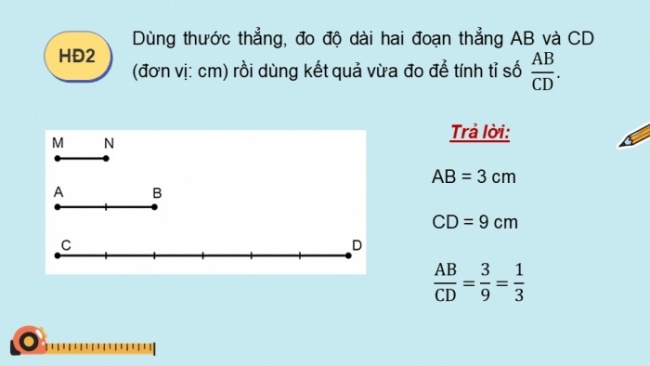 Soạn giáo án điện tử Toán 8 KNTT Bài 15: Định lí Thalès trong tam giác