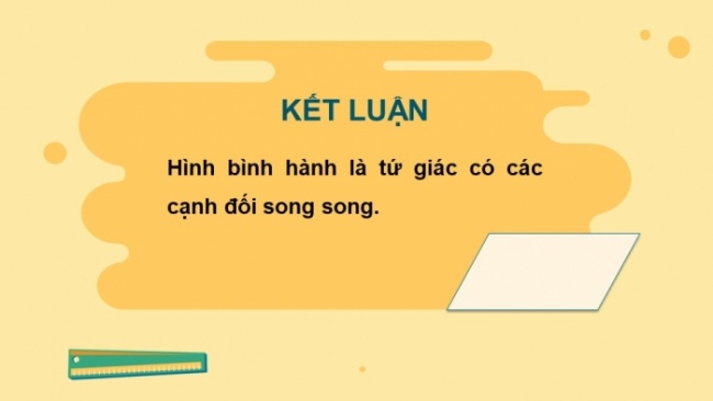 Soạn giáo án điện tử Toán 8 CTST Chương 3 Bài 4: Hình bình hành - Hình thoi