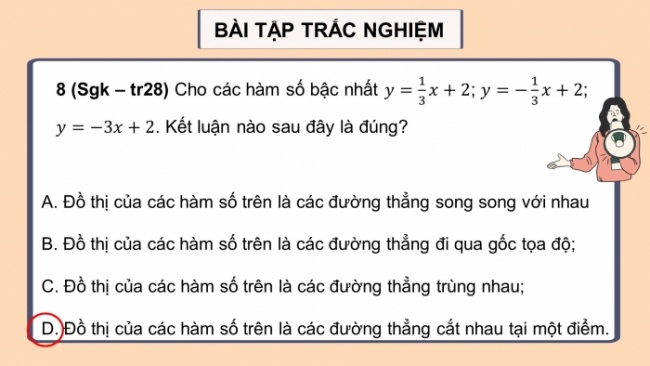 Soạn giáo án điện tử Toán 8 CTST: Bài tập cuối chương 5