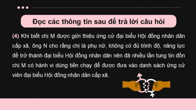 Soạn giáo án điện tử kinh tế pháp luật 11 KNTT Bài 10: Bình đẳng trong các lĩnh vực