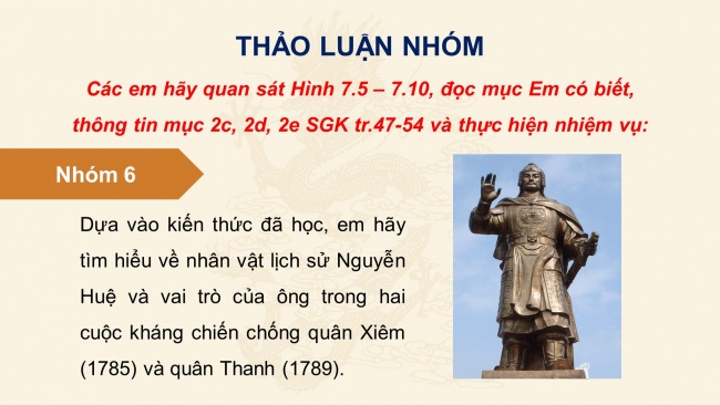 Soạn giáo án điện tử lịch sử 11 CTST Bài 7: Chiến tranh bảo vệ Tổ quốc trong lịch sử Việt Nam (trước năm 1945) (P2)