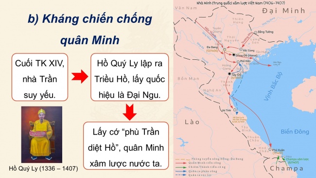 Soạn giáo án điện tử lịch sử 11 CTST Bài 7: Chiến tranh bảo vệ Tổ quốc trong lịch sử Việt Nam (trước năm 1945) (P3)