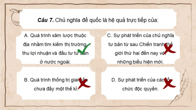 Soạn giáo án điện tử lịch sử 11 CTST Nội dung thực hành Chủ đề 1: Cách mạng tư sản và sự phát triển của chủ nghĩa tư bản