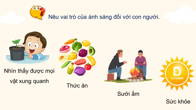 Soạn giáo án điện tử khoa học 4 cánh diều Bài 8: Ánh sáng trong đời sống