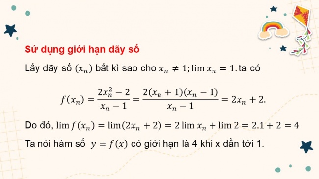 Soạn giáo án điện tử toán 11 CTST Chương 3 Bài 2: Giới hạn của hàm số