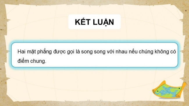 Soạn giáo án điện tử toán 11 CTST   Chương 4 Bài 4: Hai mặt phẳng song song