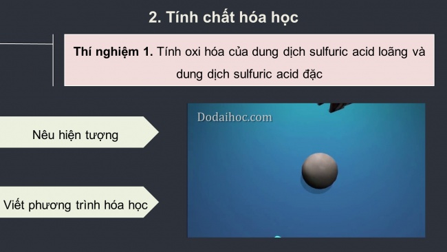 Soạn giáo án điện tử hóa học 11 Cánh diều  Bài 7: Sulfuric acid và muối sulfate