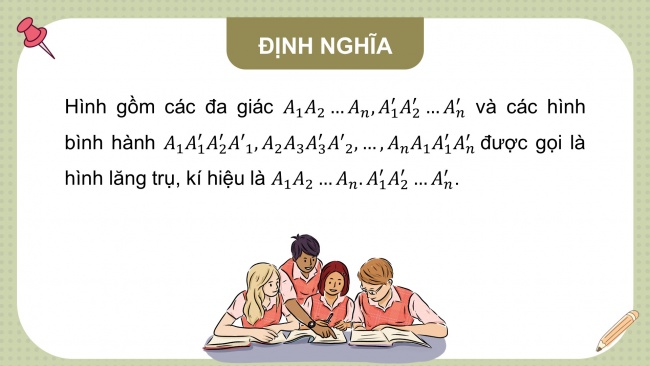 Soạn giáo án điện tử toán 11 Cánh diều Chương 4 Bài 5: Hình lăng trụ và hình hộp