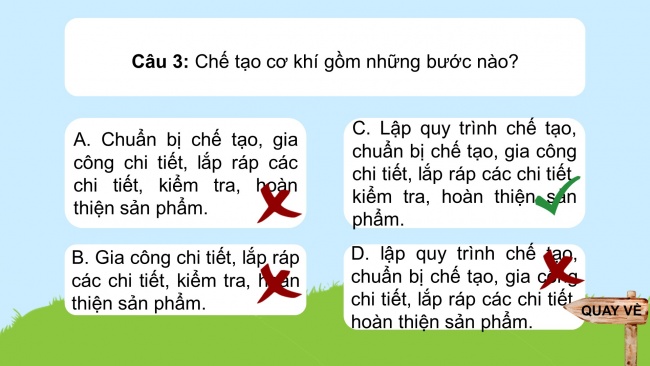 Soạn giáo án điện tử công nghệ cơ khí 11 Cánh diều Ôn tập chủ đề 4