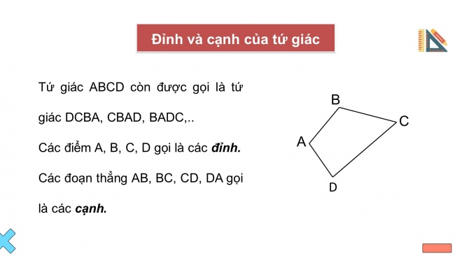 Soạn giáo án điện tử Toán 8 CTST Chương 3 Bài 2: Tứ giác