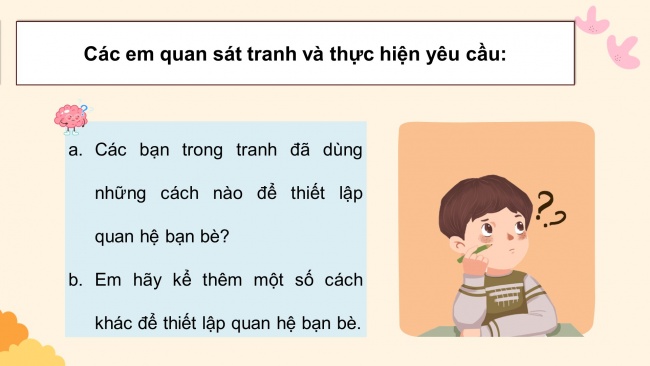 Soạn giáo án điện tử đạo đức 4 cánh diều Bài 9: Em làm quen với bạn bè