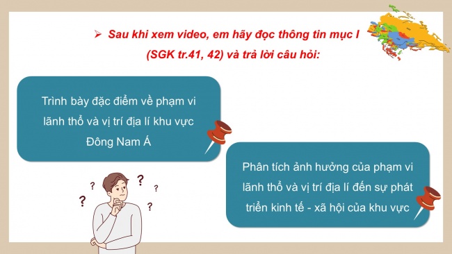 Soạn giáo án điện tử địa lí 11 KNTT Bài 11: Vị trí địa lí, điều kiện tự nhiên, dân cư và xã hội khu vực Đông Nam Á (P1)