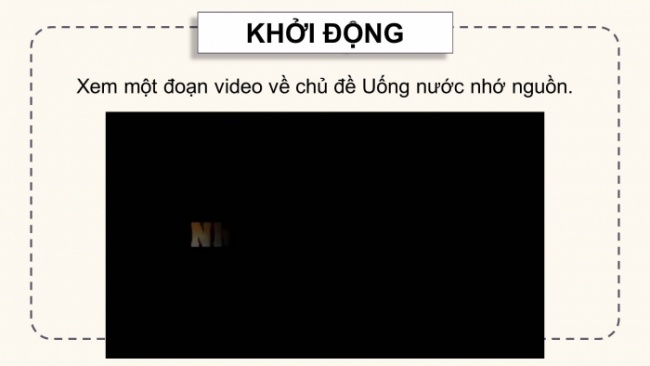 Soạn giáo án điện tử tiếng việt 4 KNTT Bài 14 Nói và nghe: Truyền thống uống nước nhớ nguồn