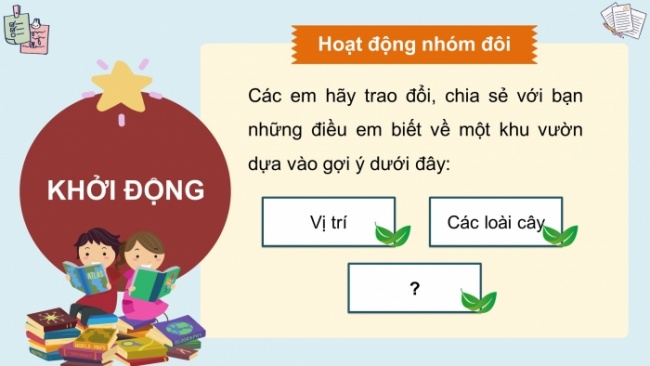 Soạn giáo án điện tử tiếng việt 4 CTST CĐ 2 Bài 8 Đọc: Cây trái trong vườn Bác