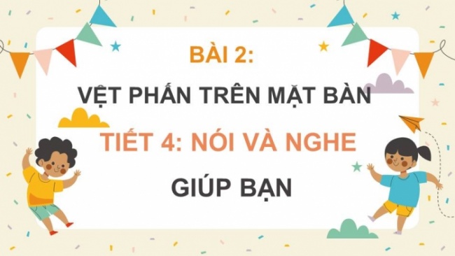 Soạn giáo án điện tử tiếng việt 4 KNTT Bài 2 Nói và nghe: Giúp bạn