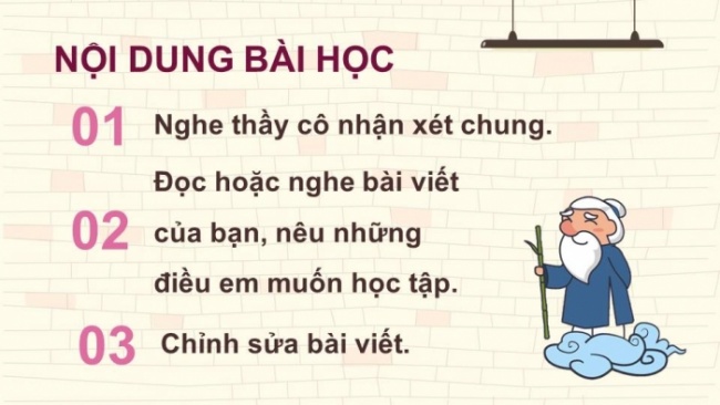 Soạn giáo án điện tử tiếng việt 4 KNTT Bài 6 Viết: Trả bài viết đoạn văn nêu tình cảm, cảm xúc về một nhân vật trong văn học