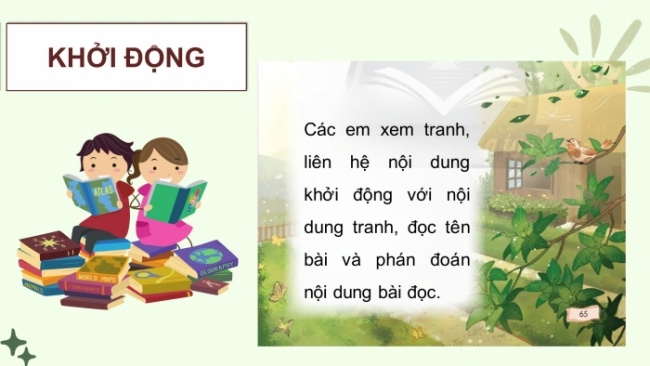 Soạn giáo án điện tử tiếng việt 4 CTST CĐ 2 Bài 7 Đọc: Gió vườn