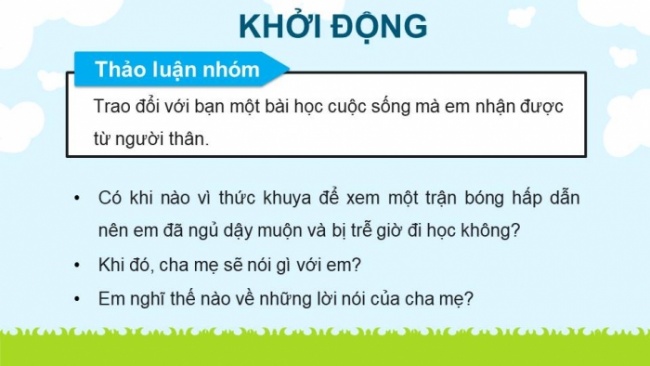 Soạn giáo án điện tử tiếng việt 4 KNTT Bài 6 Đọc: Tiếng ru