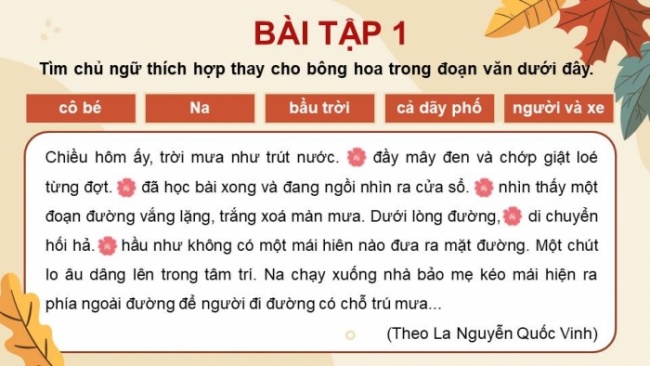 Soạn giáo án điện tử tiếng việt 4 KNTT Bài 5 Luyện từ và câu: Biện pháp nhân hóa