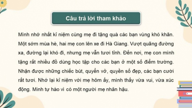 Soạn giáo án điện tử tiếng việt 4 KNTT Bài 14 Đọc: Trong lời mẹ hát