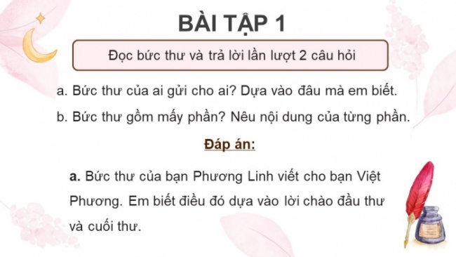 Soạn giáo án điện tử tiếng việt 4 KNTT Bài 31 Viết: Tìm hiểu cách viết thư