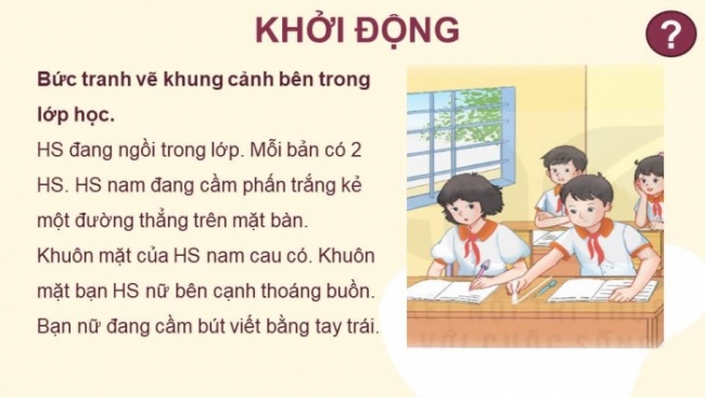 Soạn giáo án điện tử tiếng việt 4 KNTT Bài 2 Đọc: Vệt phấn trên mặt bàn