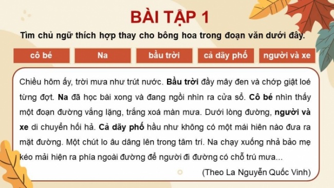 Soạn giáo án điện tử tiếng việt 4 KNTT Bài 5 Luyện từ và câu: Biện pháp nhân hóa