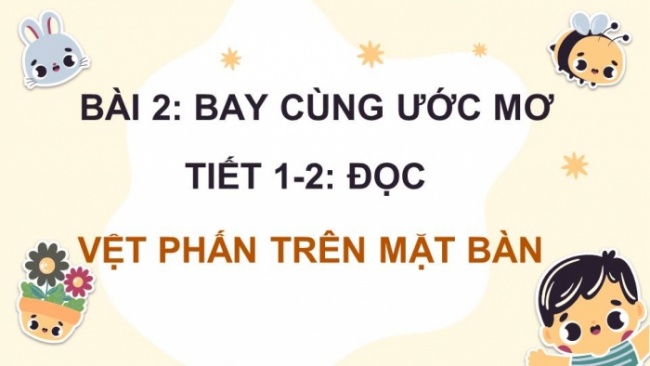 Soạn giáo án điện tử tiếng việt 4 KNTT Bài 2 Đọc: Vệt phấn trên mặt bàn