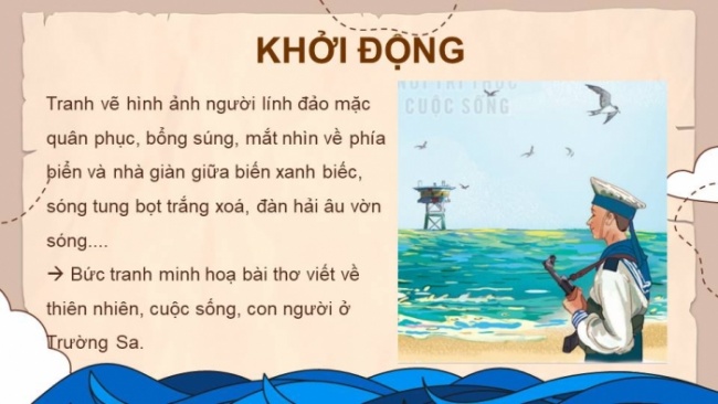 Soạn giáo án điện tử tiếng việt 4 KNTT Bài 10 Đọc: Cảm xúc Trường Sa