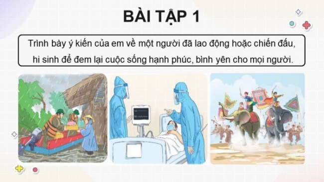 Soạn giáo án điện tử tiếng việt 4 KNTT Bài 10 Nói và nghe: Những tấm gương sáng