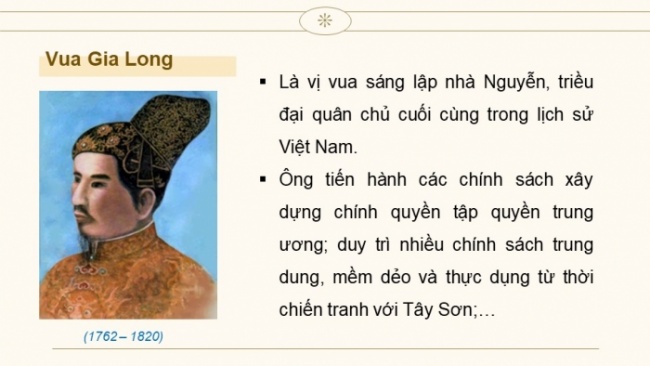 Soạn giáo án điện tử Lịch sử 8 KNTT Bài 16: Việt Nam dưới thời Nguyễn (nửa đầu thế kỉ XIX) (P1)