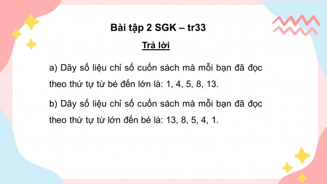 Soạn giáo án điện tử toán 4 KNTT Bài 49: Dãy số liệu thống kê