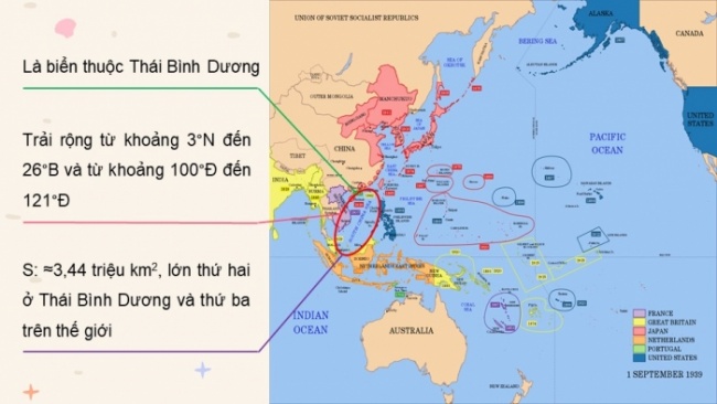 Soạn giáo án điện tử Địa lí 8 KNTT Bài 11: Phạm vi Biển Đông. Vùng biển đảo và đặc điểm tự nhiên vùng biển đảo Việt Nam