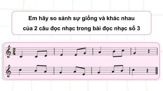 Soạn giáo án điện tử âm nhạc 4 CTST CĐ6 Tiết 3: Đọc nhạc: Bài đọc nhạc số 3