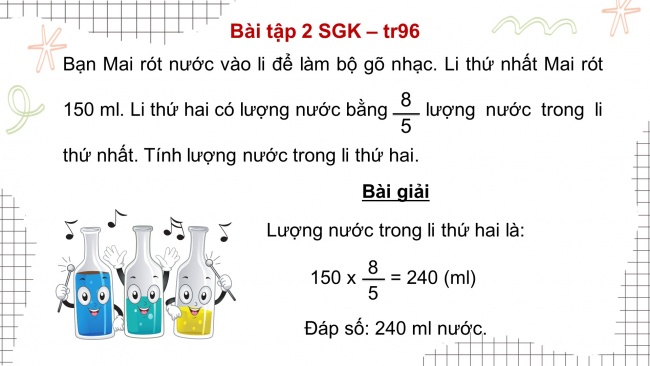 Soạn giáo án điện tử toán 4 KNTT Bài 65: Tìm phân số của một số