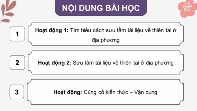 Soạn giáo án điện tử HĐTN 8 CTST (bản 1) Chủ đề 7: Truyền thông phòng tránh thiên tai - Nhiệm vụ 1, 2