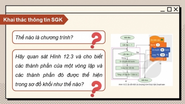 Soạn giáo án điện tử Tin học 8 KNTT Bài 12: Từ thuật toán đến chương trình