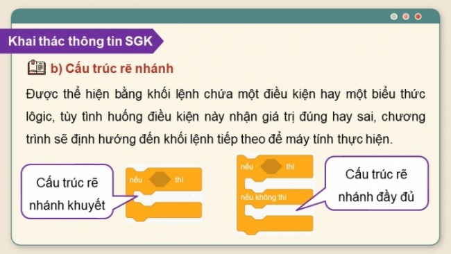 Soạn giáo án điện tử Tin học 8 KNTT Bài 14: Cấu trúc điều khiển