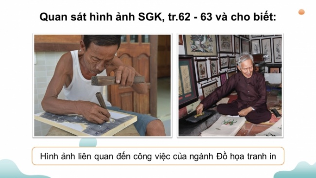 Soạn giáo án điện tử Mĩ thuật 8 KNTT Bài 15: Ngành, nghề liên quan đến mĩ thuật tạo hình