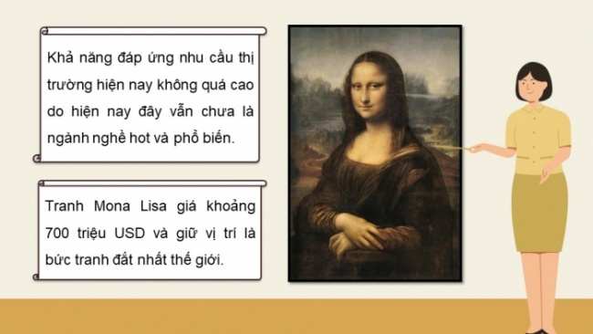 Soạn giáo án điện tử Mĩ thuật 8 KNTT Bài 16: Đặc trưng của ngành, nghề liên quan đến mĩ thuật tạo hình